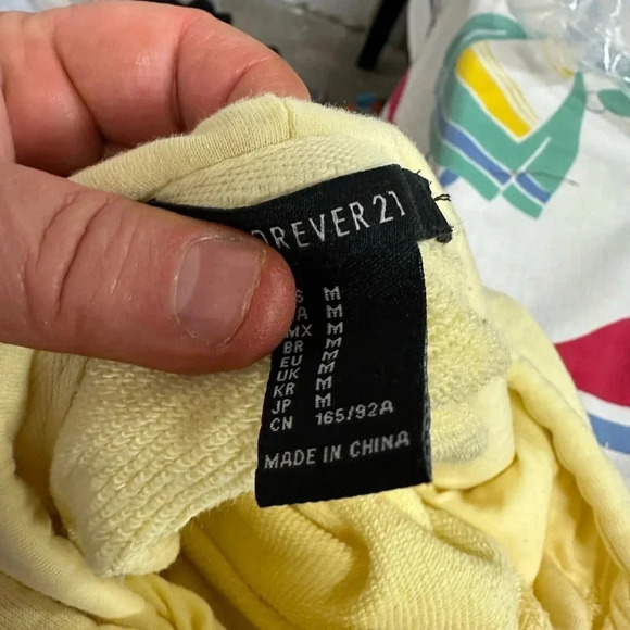 Forever 21 Cropped Bell Sleeve Sweatshirt - Picture 3 of 10